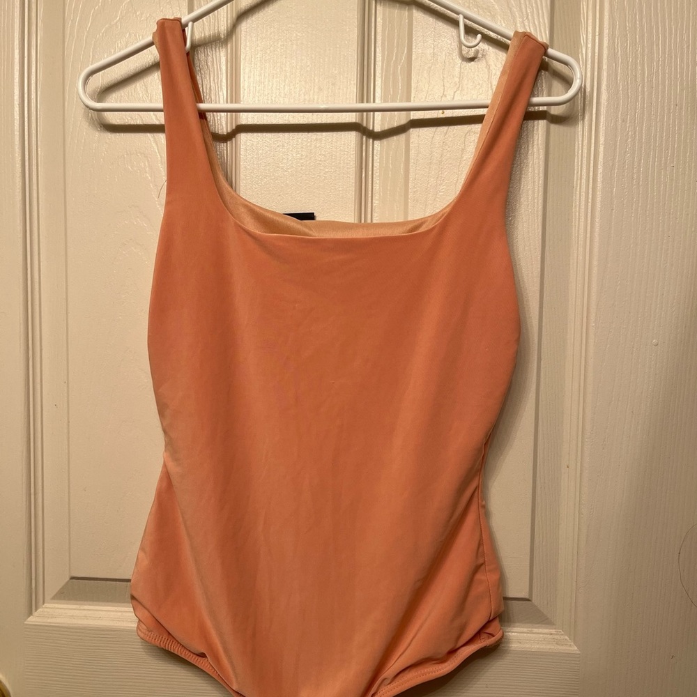 21 Saints peach tan bodysuit M stretchy